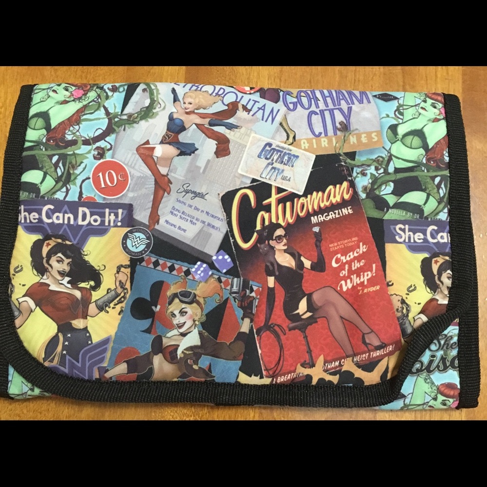 DC Comics travel makeup bag